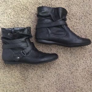 Black ankle boots